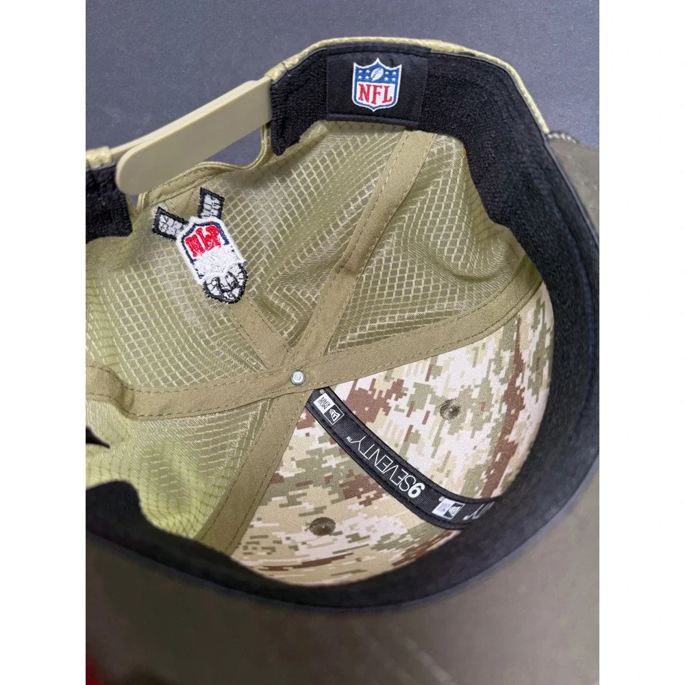 New Era Cleveland Browns Hat Mens M/L Olive Salute to Service 9SEVENTY Snapback